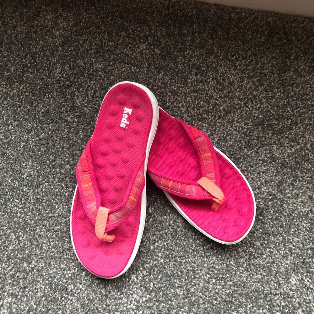 Keds Pink Flip Flops- Size 6